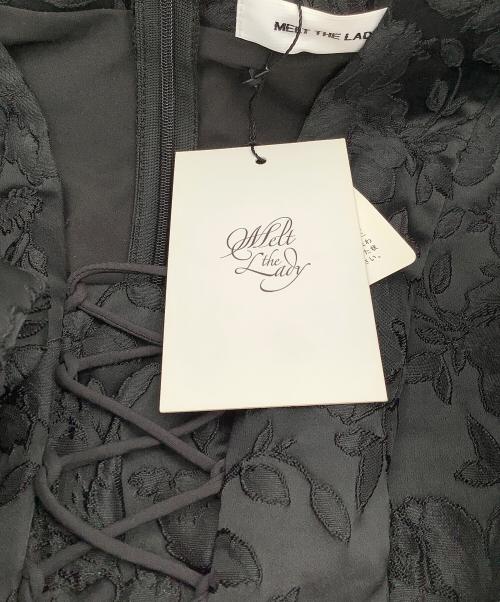 melt the lady（メルトザレディ）melt the lady (メルトザレディ) 長袖ワンピース ジャガードロングドレス ブラック サイズ:Fの古着・服飾アイテム