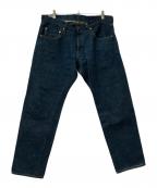 ONI DENIMオニデニム）の古着「デニムパンツONI-622ZR-ECRU」｜インディゴ