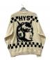 Hysteric Glamour (ヒステリックグラマー) IN THE STUDIO編込 カーディガン ベージュ×ブラック サイズ:L：25000円