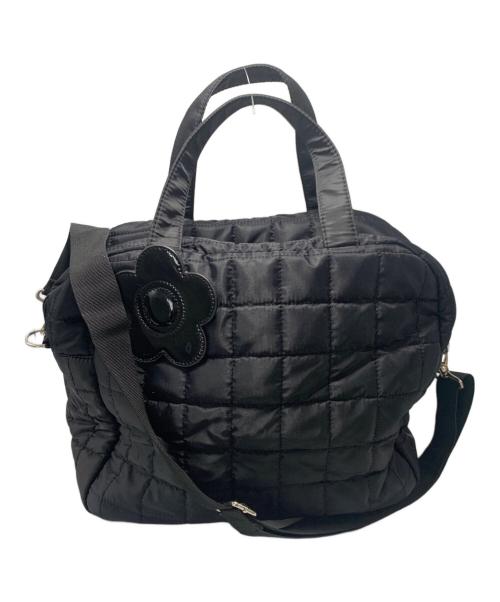 MARY QUANT（マリークヮント）MARY QUANT (マリークヮント) キルティング2WAYバッグ ブラックの古着・服飾アイテム