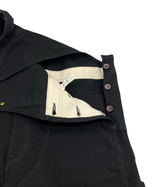 IRON HEART（アイアンハート）IRON HEART (アイアンハート) 806ヘビーダック ダブルニーオーバーオール ブラック サイズ:w34の古着・服飾アイテム