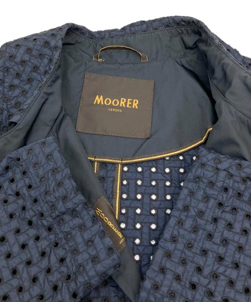 MOORER（ムーレー）MOORER (ムーレー) ショート丈コート BRENDA ネイビー サイズ:42の古着・服飾アイテム