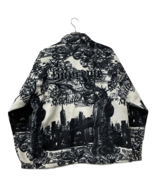 SUPREME（シュプリーム）SUPREME (シュプリーム) New York Fleece Jacket 25AW グレー×ホワイト サイズ:Largeの古着・服飾アイテム