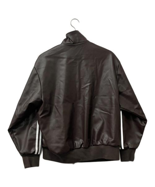 adidas（アディダス）adidas (アディダス) トラックジャケット プレザー 3ストライプ ブラウン サイズ:Ｍの古着・服飾アイテム