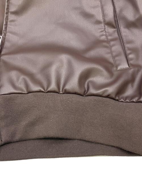 adidas（アディダス）adidas (アディダス) トラックジャケット プレザー 3ストライプ ブラウン サイズ:Ｍの古着・服飾アイテム