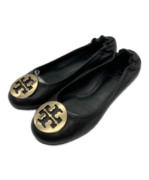 TORY BURCH（トリーバーチ）TORY BURCH (トリーバーチ) パンプス フラットパンプス ブラック サイズ:6 1/2 Mの古着・服飾アイテム