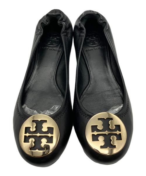 TORY BURCH（トリーバーチ）TORY BURCH (トリーバーチ) パンプス フラットパンプス ブラック サイズ:6 1/2 Mの古着・服飾アイテム