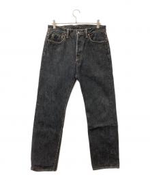 SAMURAI JEANS（サムライジーンズ）の古着「デニムパンツ LOT#17-006 武士道ブラックセルビッチ」｜ブラック