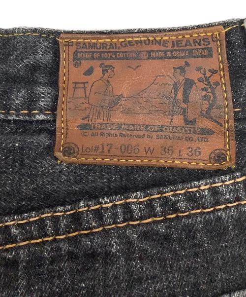 SAMURAI JEANS（サムライジーンズ）SAMURAI JEANS (サムライジーンズ) デニムパンツ LOT#17-006 武士道ブラックセルビッチ ブラック サイズ:W36×L36の古着・服飾アイテム