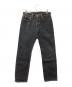 SAMURAI JEANS（サムライジーンズ）の古着「デニムパンツ LOT#17-006 武士道ブラックセルビッチ」｜ブラック