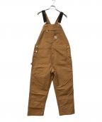 CarHarttカーハート）の古着「オーバーオール BIB OVERALL COTTON DUCK」｜ブラウン