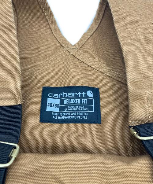 CarHartt（カーハート）CarHartt (カーハート) オーバーオール BIB OVERALL COTTON DUCK ブラウン サイズ:40×30の古着・服飾アイテム