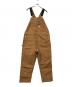 CarHartt（カーハート）の古着「オーバーオール BIB OVERALL COTTON DUCK」｜ブラウン