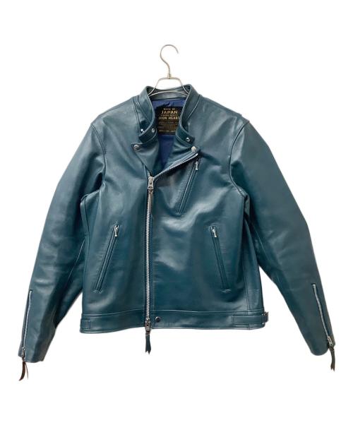 IRON HEART（アイアンハート）IRON HEART (アイアンハート) ジャケット モーターサイクルジャケット ターコイズ サイズ:40の古着・服飾アイテム
