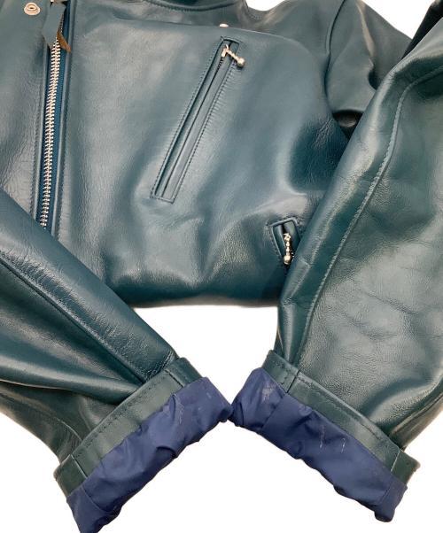 IRON HEART（アイアンハート）IRON HEART (アイアンハート) ジャケット モーターサイクルジャケット ターコイズ サイズ:40の古着・服飾アイテム
