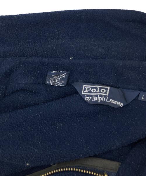 POLO RALPH LAUREN（ポロ・ラルフローレン）POLO RALPH LAUREN (ポロ・ラルフローレン) フリースジャケット 90’s ネイビー サイズ:Lの古着・服飾アイテム