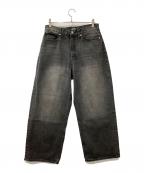X-LARGEエクストララージ）の古着「ジーンズ OLD ENGLISH BAGGY DENIM PANTS」｜ブラック