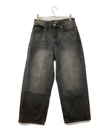 X-LARGE（エクストララージ）の古着「ジーンズ OLD ENGLISH BAGGY DENIM PANTS」｜ブラック