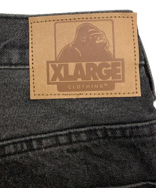 X-LARGE（エクストララージ）X-LARGE (エクストララージ) ジーンズ OLD ENGLISH BAGGY DENIM PANTS ブラック サイズ:32inchの古着・服飾アイテム