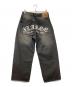 X-LARGE (エクストララージ) ジーンズ OLD ENGLISH BAGGY DENIM PANTS ブラック サイズ:32inch：10000円