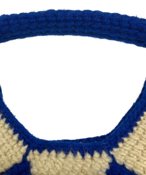 MARNI（マルニ）MARNI (マルニ) ハンドバッグ　テックウールバッグ ベージュ×ブルーの古着・服飾アイテム