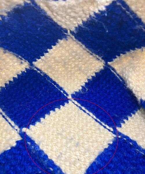 MARNI（マルニ）MARNI (マルニ) ハンドバッグ　テックウールバッグ ベージュ×ブルーの古着・服飾アイテム