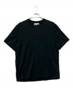 AMI Alexandre Mattiussiアミアレクサンドルマテュッシ）の古着「半袖カットソー　ハートエンボスロゴTシャツ」｜ブラック