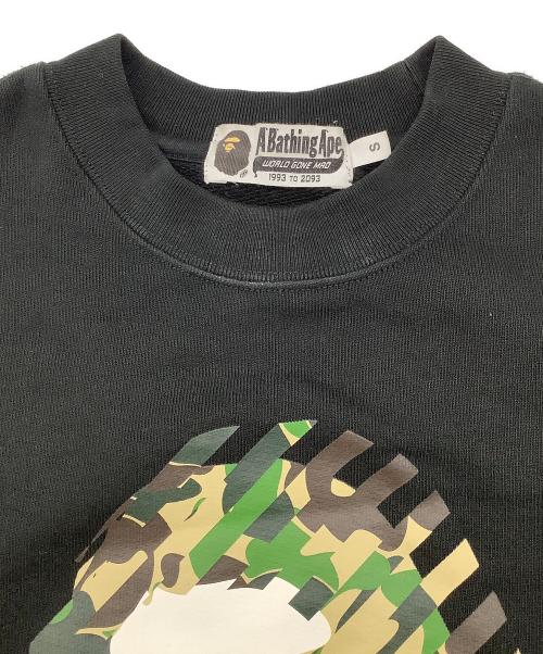 A BATHING APE（アベイシングエイプ）A BATHING APE (アベイシングエイプ) クルーネックスウェット ブラック サイズ:Sの古着・服飾アイテム