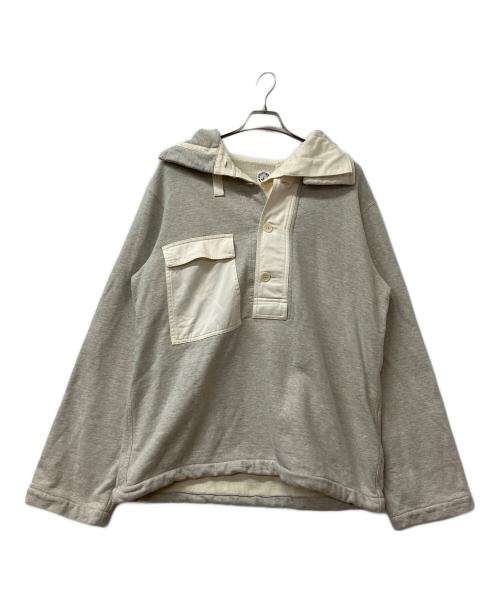 CORONA（コロナ）CORONA (コロナ) プルオーバーパーカー　NAVY PARKA HEATHER GRAY グレー×ホワイト サイズ:SIZE42の古着・服飾アイテム