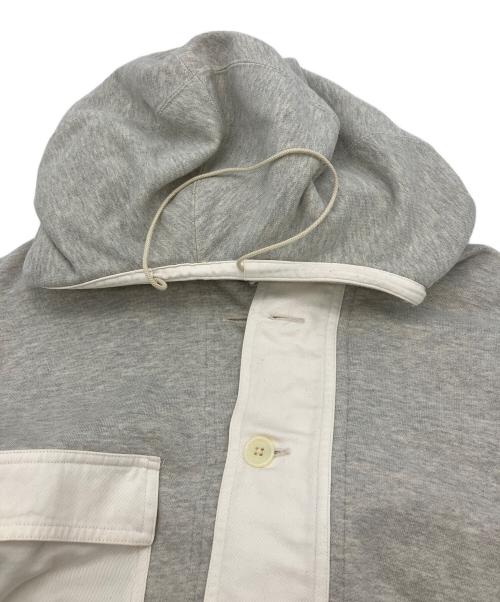 CORONA（コロナ）CORONA (コロナ) プルオーバーパーカー　NAVY PARKA HEATHER GRAY グレー×ホワイト サイズ:SIZE42の古着・服飾アイテム