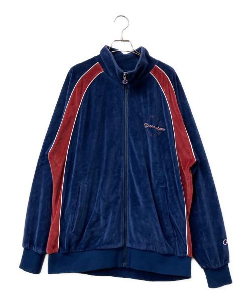 Champion（チャンピオン）Champion (チャンピオン) アクションスタイルフルジップジャケット ブルー×レッド サイズ:Lの古着・服飾アイテム