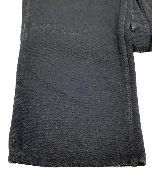 AURALEE（オーラリー）AURALEE (オーラリー) パンツ SILK NEP DENIM 5P WIDE PANTS ブラック サイズ:3の古着・服飾アイテム