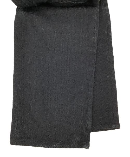 AURALEE（オーラリー）AURALEE (オーラリー) パンツ SILK NEP DENIM 5P WIDE PANTS ブラック サイズ:3の古着・服飾アイテム