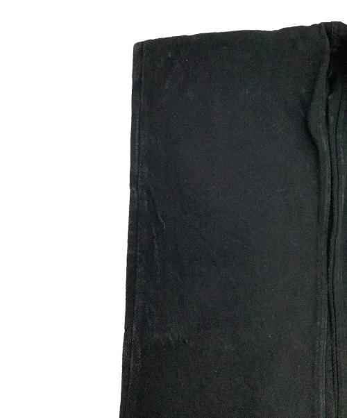 AURALEE（オーラリー）AURALEE (オーラリー) パンツ SILK NEP DENIM 5P WIDE PANTS ブラック サイズ:3の古着・服飾アイテム