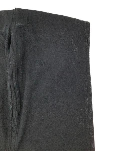 AURALEE（オーラリー）AURALEE (オーラリー) パンツ SILK NEP DENIM 5P WIDE PANTS ブラック サイズ:3の古着・服飾アイテム
