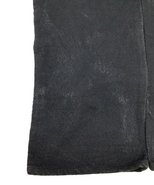 AURALEE（オーラリー）AURALEE (オーラリー) パンツ SILK NEP DENIM 5P WIDE PANTS ブラック サイズ:3の古着・服飾アイテム