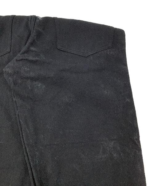 AURALEE（オーラリー）AURALEE (オーラリー) パンツ SILK NEP DENIM 5P WIDE PANTS ブラック サイズ:3の古着・服飾アイテム