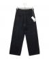 AURALEE (オーラリー) パンツ SILK NEP DENIM 5P WIDE PANTS ブラック サイズ:3：35000円