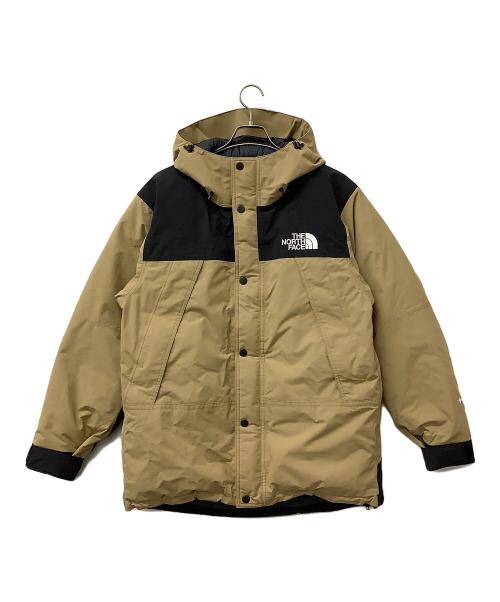 THE NORTH FACE（ザ ノース フェイス）THE NORTH FACE (ザ ノース フェイス) マウンテンダウンジャケット 防水ダウン ブラウン×ブラック サイズ:Lの古着・服飾アイテム