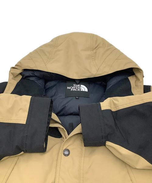 THE NORTH FACE（ザ ノース フェイス）THE NORTH FACE (ザ ノース フェイス) マウンテンダウンジャケット 防水ダウン ブラウン×ブラック サイズ:Lの古着・服飾アイテム