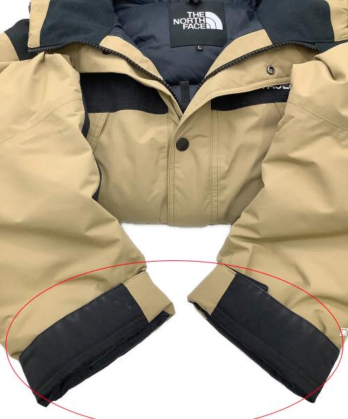 THE NORTH FACE（ザ ノース フェイス）THE NORTH FACE (ザ ノース フェイス) マウンテンダウンジャケット 防水ダウン ブラウン×ブラック サイズ:Lの古着・服飾アイテム