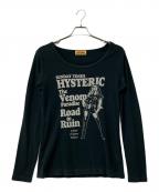 Hysteric Glamourヒステリックグラマー）の古着「長袖カットソー　THE VENOM PARADISE Tシャツ」｜ブラック