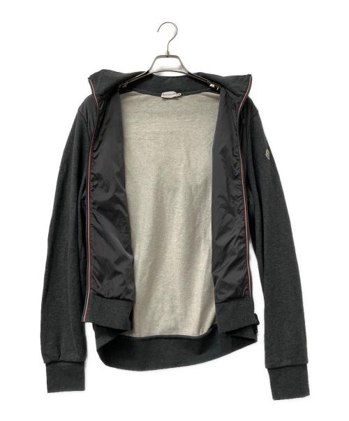 MONCLER（モンクレール）MONCLER (モンクレール) 切替ジップパーカー　MAGLIA CARDIGAN グレー サイズ:XLの古着・服飾アイテム