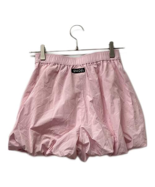 Snidel（スナイデル）Snidel (スナイデル) セットアップ ワンポイントシャツ/バルーンショートパンツ ピンク サイズ:FREEの古着・服飾アイテム