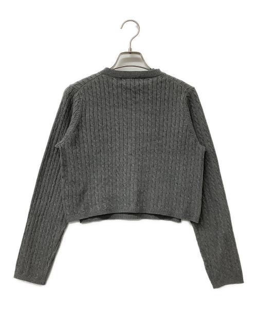 HER LIP TO（ハーリップトゥ）HER LIP TO (ハーリップトゥ) ニットアンサンブル Essential Classic Cable Knit Set グレー サイズ:Sの古着・服飾アイテム