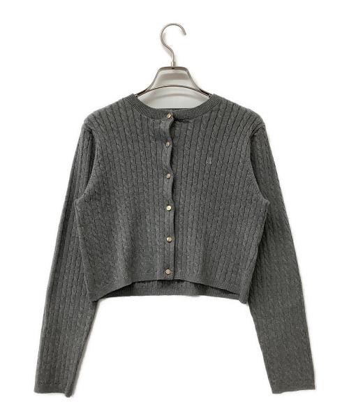 HER LIP TO（ハーリップトゥ）HER LIP TO (ハーリップトゥ) ニットアンサンブル Essential Classic Cable Knit Set グレー サイズ:Sの古着・服飾アイテム
