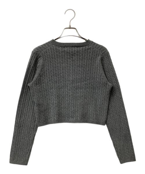 HER LIP TO（ハーリップトゥ）HER LIP TO (ハーリップトゥ) ニットアンサンブル Essential Classic Cable Knit Set グレー サイズ:Sの古着・服飾アイテム