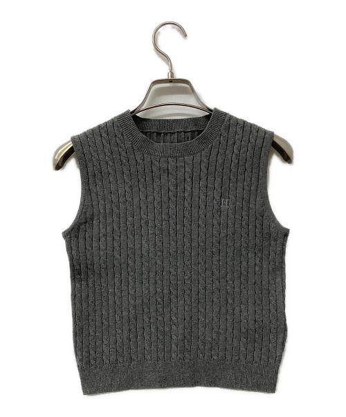 HER LIP TO（ハーリップトゥ）HER LIP TO (ハーリップトゥ) ニットアンサンブル Essential Classic Cable Knit Set グレー サイズ:Sの古着・服飾アイテム