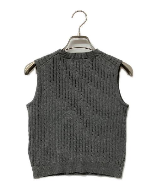 HER LIP TO（ハーリップトゥ）HER LIP TO (ハーリップトゥ) ニットアンサンブル Essential Classic Cable Knit Set グレー サイズ:Sの古着・服飾アイテム
