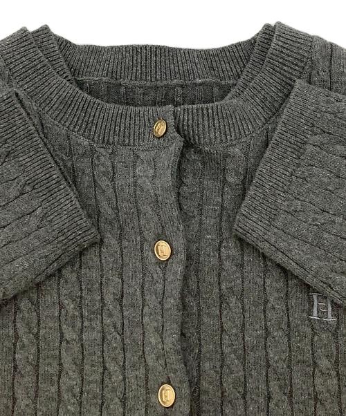 HER LIP TO（ハーリップトゥ）HER LIP TO (ハーリップトゥ) ニットアンサンブル Essential Classic Cable Knit Set グレー サイズ:Sの古着・服飾アイテム